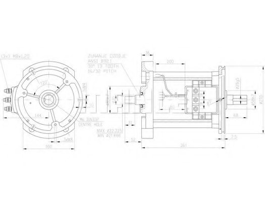 MAHLE ORIGINAL MM 369 Electric Motor